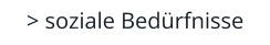 > soziale Bedürfnisse