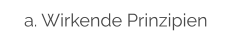 a. Wirkende Prinzipien
